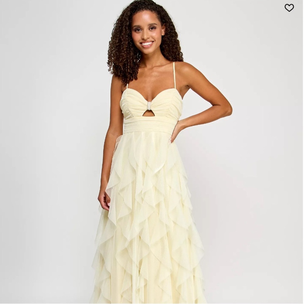 Pale Yellow Prom Dress - worn once!